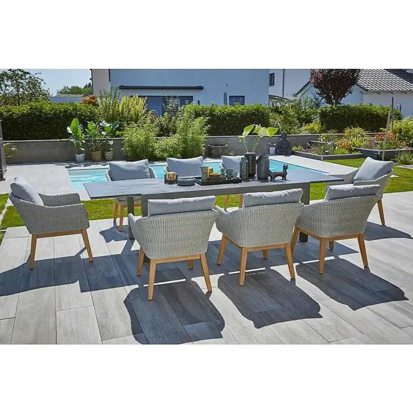 ASZEED.webp Sunfun Gartenmöbel-Set Maja Stone/Paula XLAnthrazit/Hellgrau – Image 1